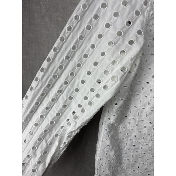 J CREW Classic-fit shirt in eyelet Item AW837 Size 8 - Picture 7 of 11